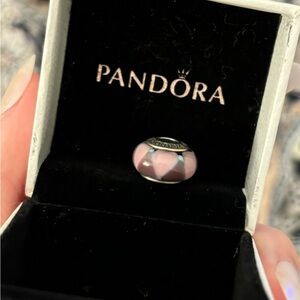 Purple pattern pandora charm